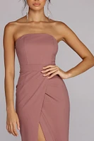 Serena Strapless Wrap Gown