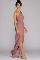 Serena Strapless Wrap Gown