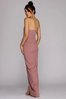 Serena Strapless Wrap Gown