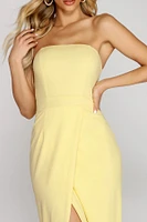Serena Strapless Wrap Gown