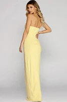 Serena Strapless Wrap Gown