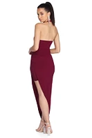 Adelynn Plunging Asymmetrical Formal Dress
