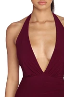 Adelynn Plunging Asymmetrical Formal Dress