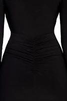 Denise Formal Plunging Ruched Dress
