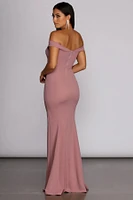 Kelly Off The Shoulder Formal Dress