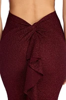 Clara Formal Glitter Knot Dress