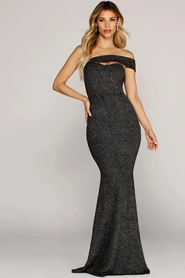 Marlena Glitter Formal Gown