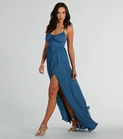 Raya Formal Chiffon A-Line Long Dress