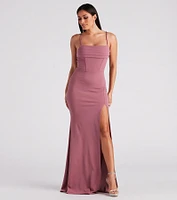 Anna Formal High-Slit Mermaid Dress