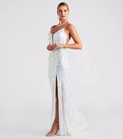 Adeline Formal Sequin Strappy Mermaid Dress