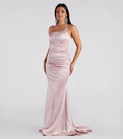 Faith Formal Glitter Ruche Mermaid Dress