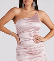 Faith Formal Glitter Ruche Mermaid Dress
