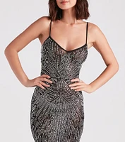 Drew Formal Rhinestone Mermaid Dress