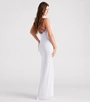 Gabrielle Formal Rhinestone Long Dress