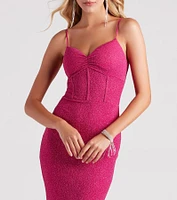 Kelsie Formal Glitter Mermaid Dress