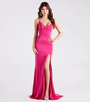 Aubrey Formal V-Neck Mermaid Dress
