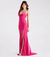 Aubrey Formal V-Neck Mermaid Dress