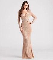 Jennie Formal Rhinestone Long Dress