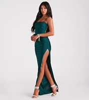 Michelle High-Slit Formal Dress