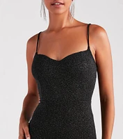 Ainsley Glittering Evening Gown