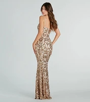 Noemi Formal Sequin A-Line Dress