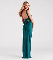 Aliza Backless High Slit Slim-Fit Formal Dress