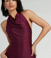 Diane Formal Halter Mermaid Long Dress