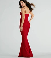 Kelsie Formal Glitter Mermaid Dress
