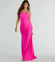 Jamie Formal Cowl Neck Mermaid Dress