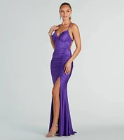 Marlena Formal Lace-Up Mermaid Long Dress