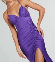 Marlena Formal Lace-Up Mermaid Long Dress
