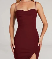 Fran Formal Crepe Sweetheart Column Dress
