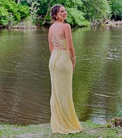 Bethanie Formal Sequin V-Neck Mermaid Dress