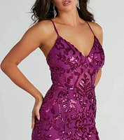 Emma Strappy Back Sequin Mermaid Dress