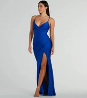 Kensie Formal Surplice V-Neck Dress