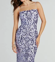 Noemi Formal Sequin A-Line Dress