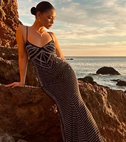 Leni V-Neck Mermaid Rhinestone Formal Dress