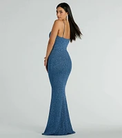 Kelsie Formal Glitter Mermaid Dress
