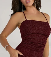 Wendy Sleeveless Mermaid Glitter Formal Dress