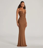 Avianna Formal Rhinestone Mesh Mermaid Dress