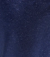 Aliyah Strapless Mermaid Satin Glitter Dress