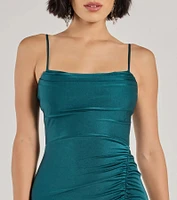 Marsha Cowl Neck Mermaid Formal Dress