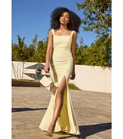 Ashlynn Open Back Ruched Mermaid Formal Dress