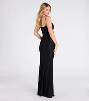 Rory Sweetheart Slit Bodycon Lace Formal Dress