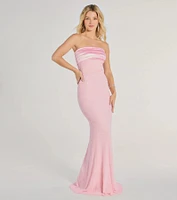 Taryn Strapless Sequin Beaded Mermaid Dress