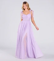 Ellery Glitter Tulle A-Line Formal Dress