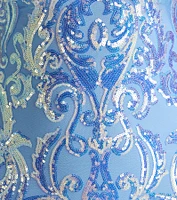 Ilse Sequin Mesh Lace-Up Mermaid Dress