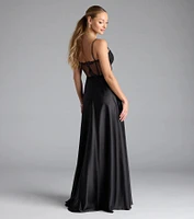 Antonina Sweetheart Corset A-Line Satin Formal Dress