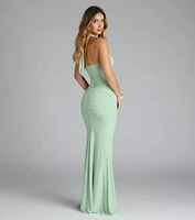 Katarina Halter Slit Mermaid Formal Dress