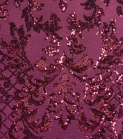 Chandler Strapless Lace-Up Sequin Formal Dress